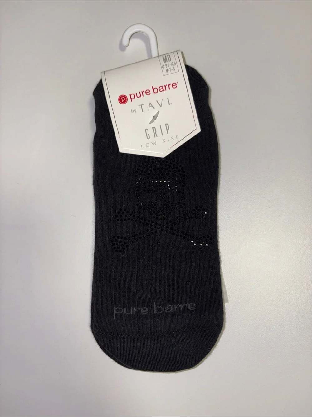 •NWT• Pure Barre x Tavi Sparkle Skull Grip Socks